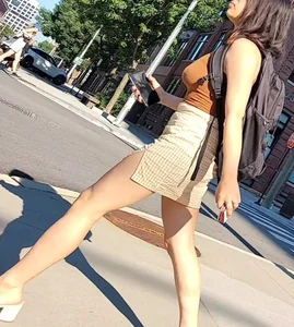 Sexy latina in skirt