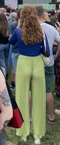 (OC) Bright festival girls delicious booty eating her pants VPL