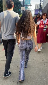 Flare pattern leggings
