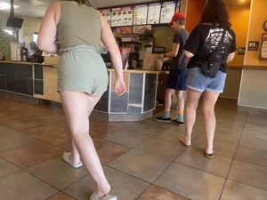 Public Beauties | Showing Off Cheeks In Front Of Dad
