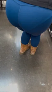 Milf in blue leggings with vpl bent over for us!!! pt1 (OC)