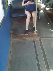Cute Candid Teen in Shorts Bus Creepshots, Nice Skinny Pale Legs