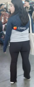 Vpl tight leggings latina ,faceshot