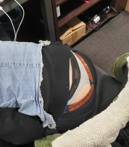 Candid Whale Tail Panties Closeup on a Skinny Girl in Tight Pants