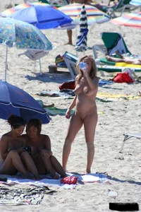 Bunch of sexy ladies on a nude beach