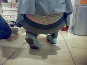 Huge collection of whale tails, ass cracks and panty peeks in public