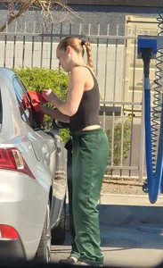 Carwash slim hottie