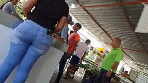 407 Great Ass Milf Latina Employee in a Local Market