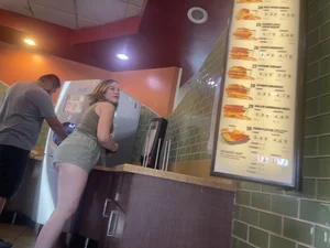 Public Beauties | Showing Off Cheeks In Front Of Dad