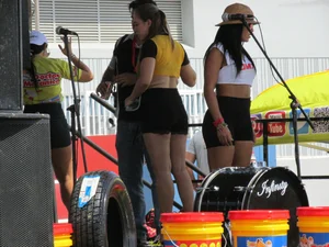 On the stage