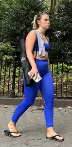 Exhausted yoga chick‼️
