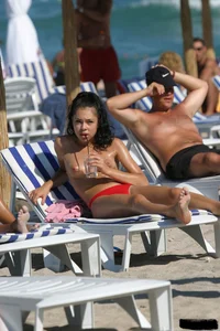 Beach voyeur girls in bikinis, thongs and topless