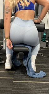 Blonde in Sports Bra at the Gym (Not OC)