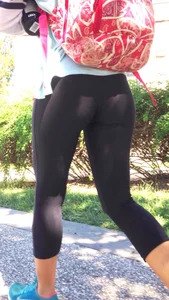Amazing Legs and Ass in Tights Street Candid