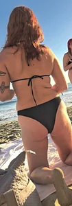 Cute Friend Beach Ass Black Bikini (OC)