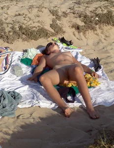 Nude beach and topless girls