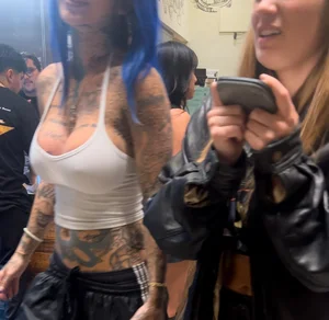 Tattoed Babe with Perky Tits