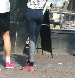 Great candid ass in tight pants street creepshot