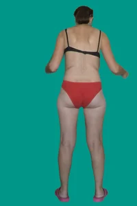 Candid wife in underwear creepshot
