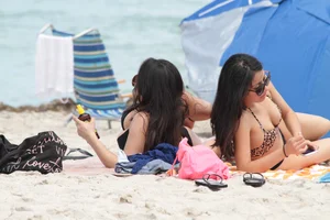 Beach and bikini girls