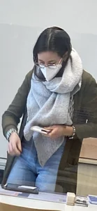 Masked Candid Girl in Cameltoe Jeans