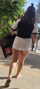 Más short blanco