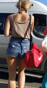 Nice Legs in Shorts Street Candid