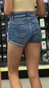 Delicious jackrabbit slims in jean shorts