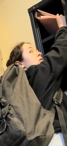 More Shots Of The Somewhat Jiggly College Girl In Loose Grey Sweats