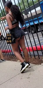 Phat ass booty on chocolate teen