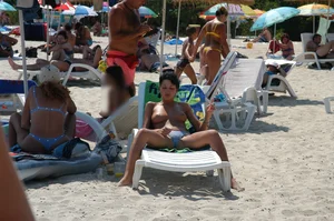 Sexy girls on nude beach Promorsk in Bulgaria