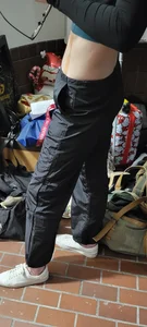 Blonde in cargos showing g string straps