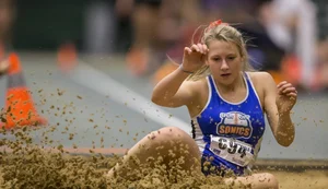 Canadian girls at an Alberta track and field tournament