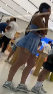 Baddie at the Apple Store