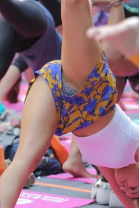 Candid yoga girls