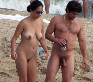 Nude beach and topless girls