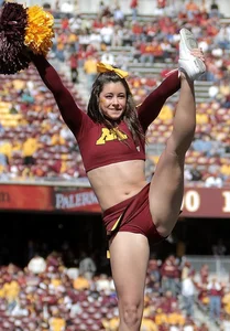 Candid cheerleaders