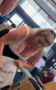 Heavier Milf Showing Off Her Massive Milkers