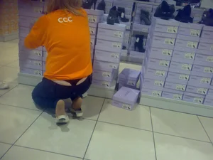 Huge collection of whale tails, ass cracks and panty peeks in public