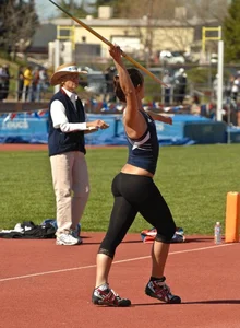 Candid track girls and runners