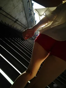 Amazing Sexy Candid of a Skinny Girl with Hot Ass Walking Street