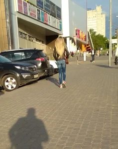 Nice booties in tight jeans street creepshots
