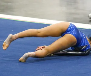 Candid gymnasts