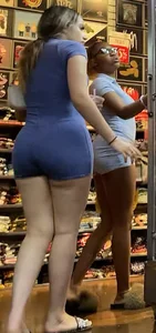 2 Hoes in Skin Tight 1-Pieces (vpl)