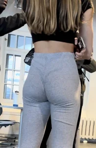 Pt.2 SUPER TIGHT college blonde in tight sweatpants