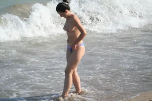 Continesti nude beach girls in Romania