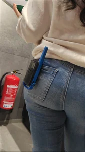 Thick butt in jeans