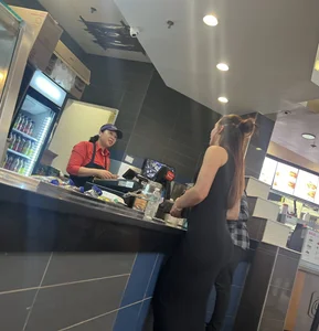 Fat booty brunette in tight black dress (oc)