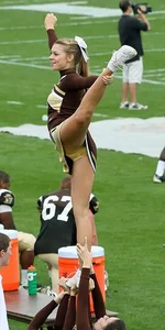 Candid cheerleaders