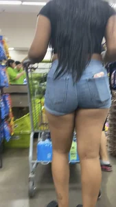 Sexy Latina + Tight Shorts + Crop Top